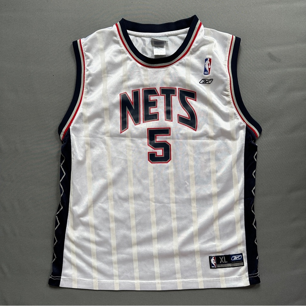 Reebok Nets Jersey SIZE XL Kidd Number 5 - Picture 1 of 8